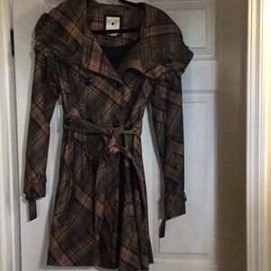 Elevenses Checkered Long Sleeve Dress
